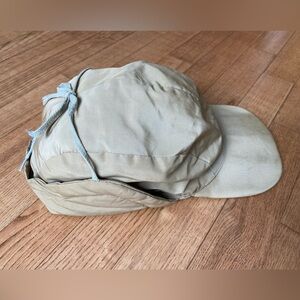 Vtg 70s Eddie Bauer Goose Down Arctic Cap Sunrise Tag Trapper Hat Tan M Gorpcore